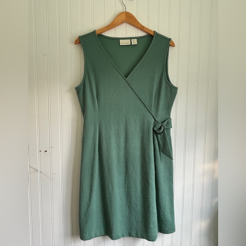 Cynthia Rowley Green Wrap Midi Dress